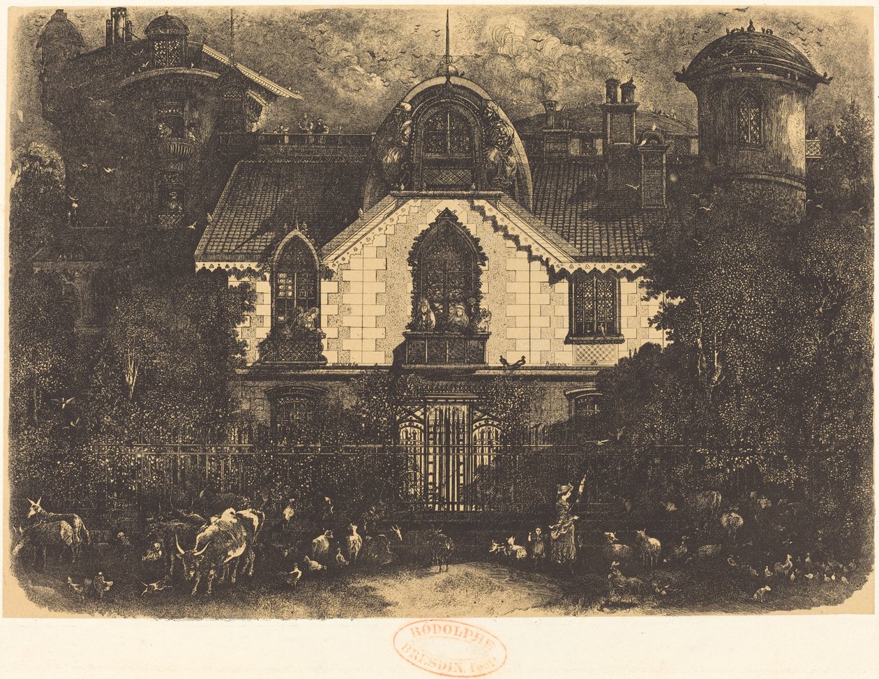 Büyülü Ev (Perili Ev) by Rodolphe Bresdin