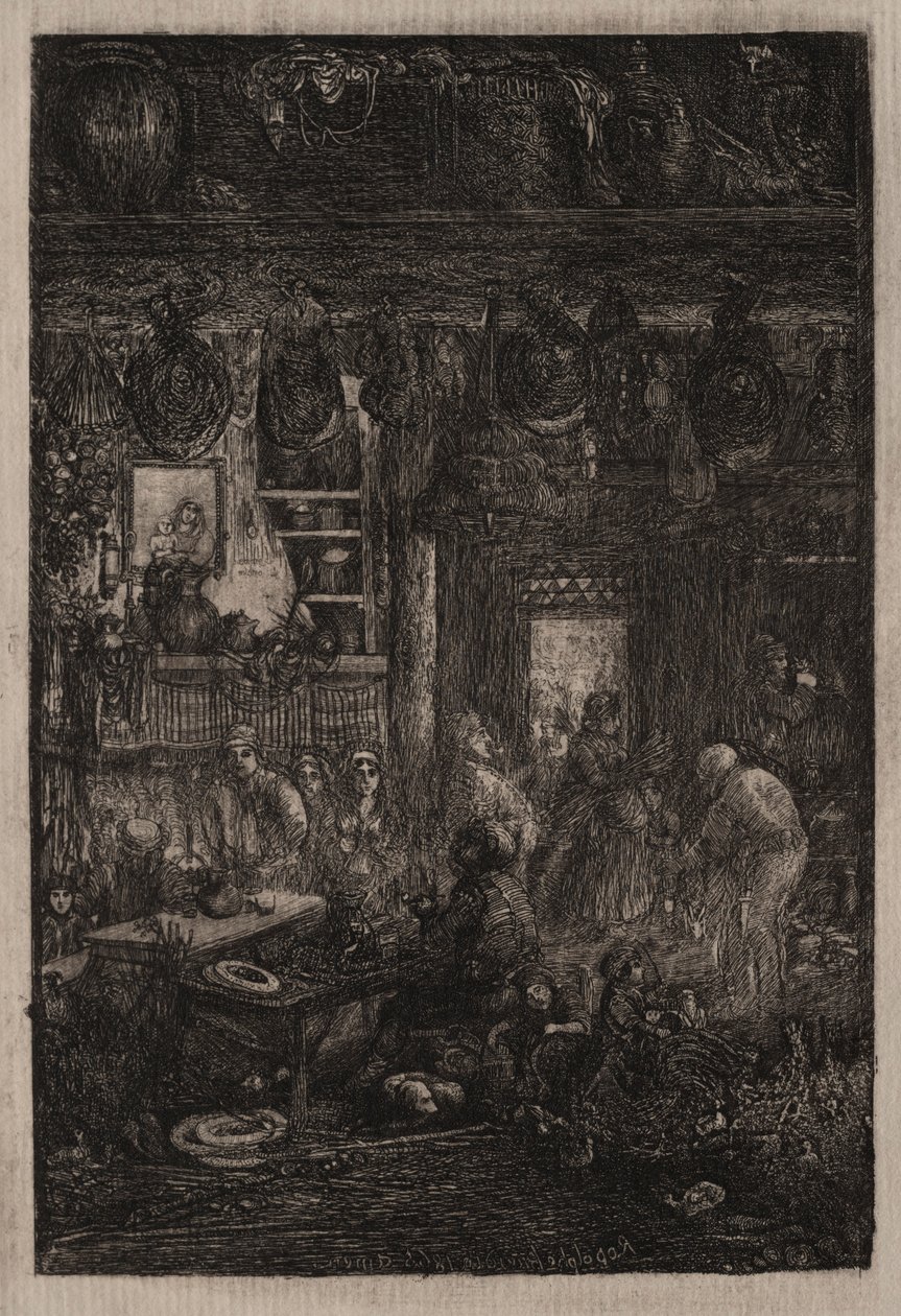 Moldova İçişleri, 1865. by Rodolphe Bresdin