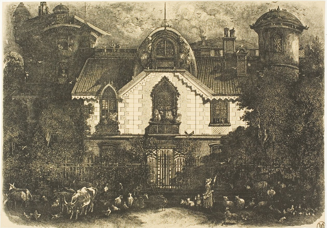 Büyülü Ev by Rodolphe Bresdin