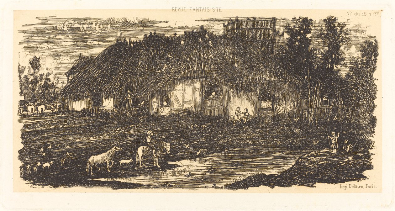 Çiftlik Bahçesi by Rodolphe Bresdin