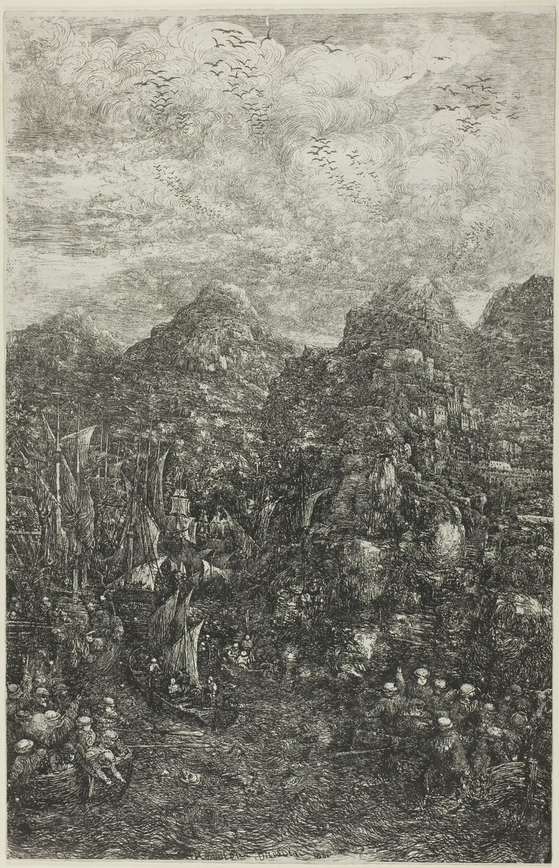 Balıkların Mucizevi Çekişi by Rodolphe Bresdin
