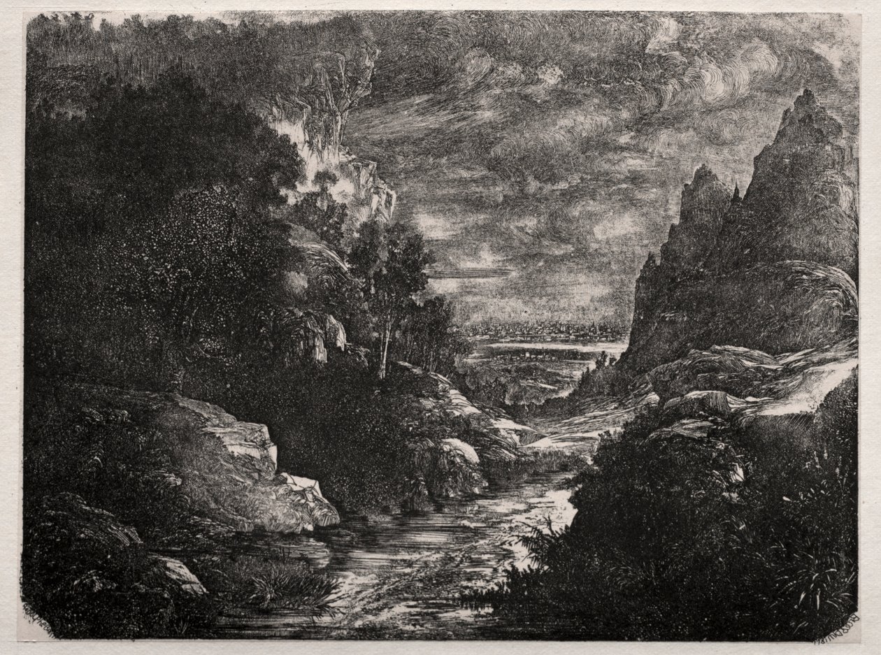 Dağ Çayı by Rodolphe Bresdin
