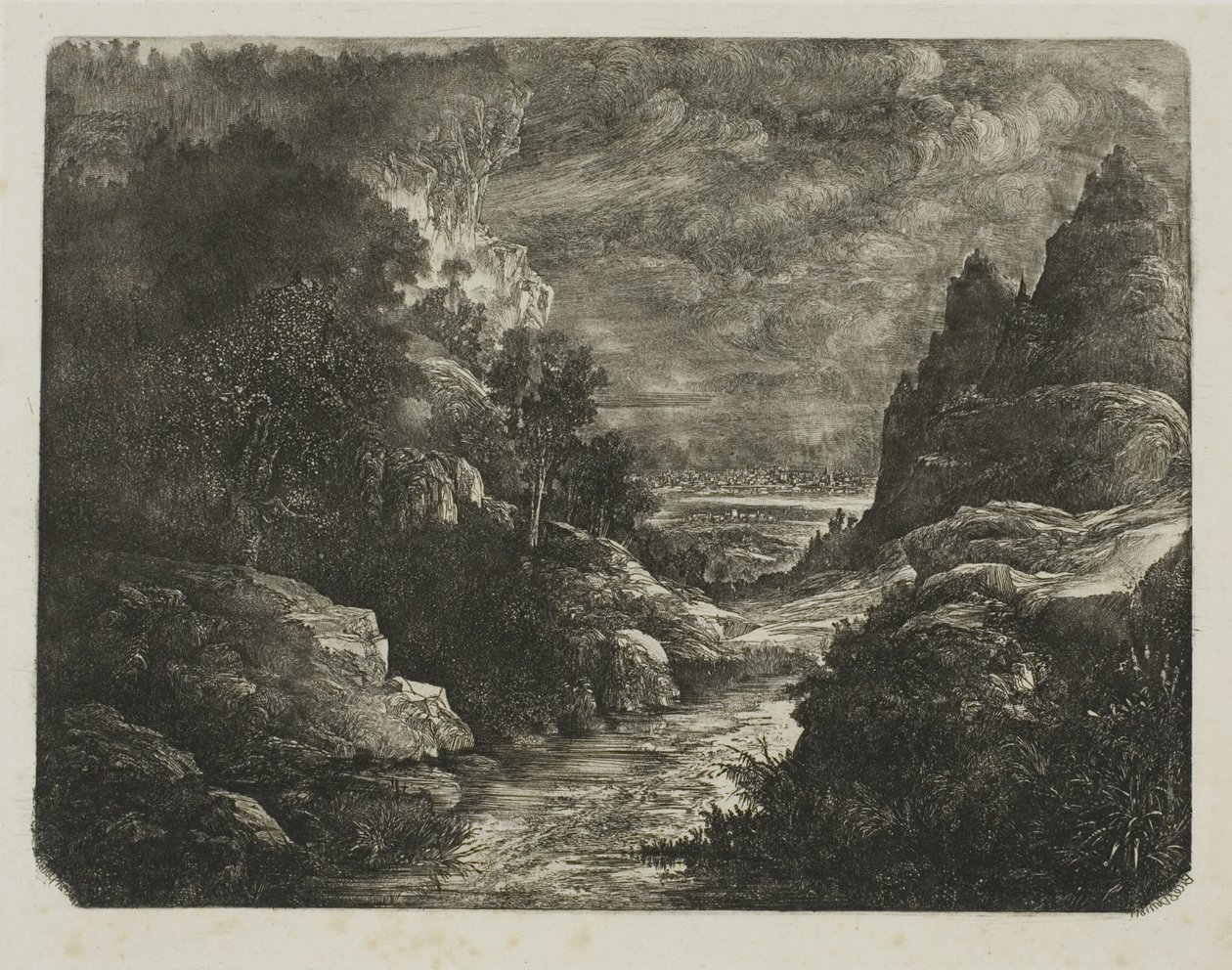 Boğazdaki Dere by Rodolphe Bresdin