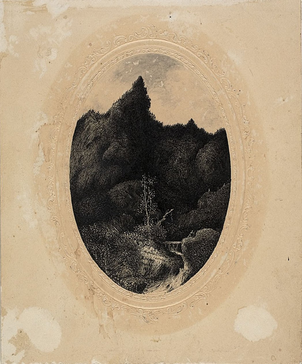 Dağlardaki Gezgin by Rodolphe Bresdin