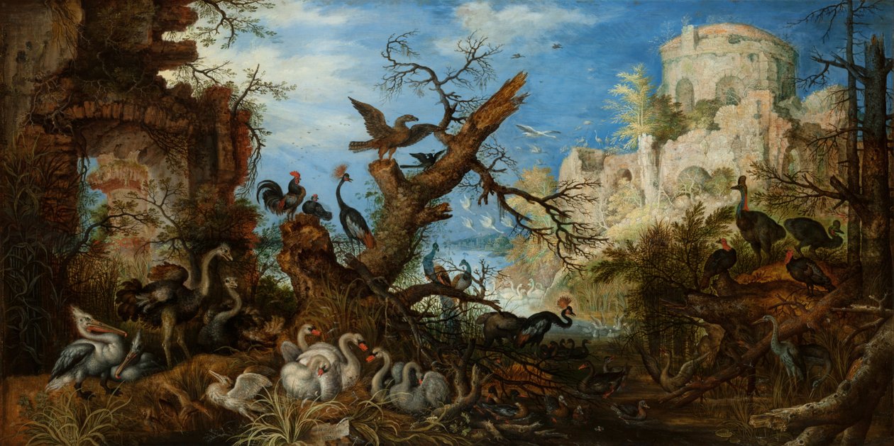 Kuşlu Manzara, 1622 by Roelandt Jacobsz. Savery