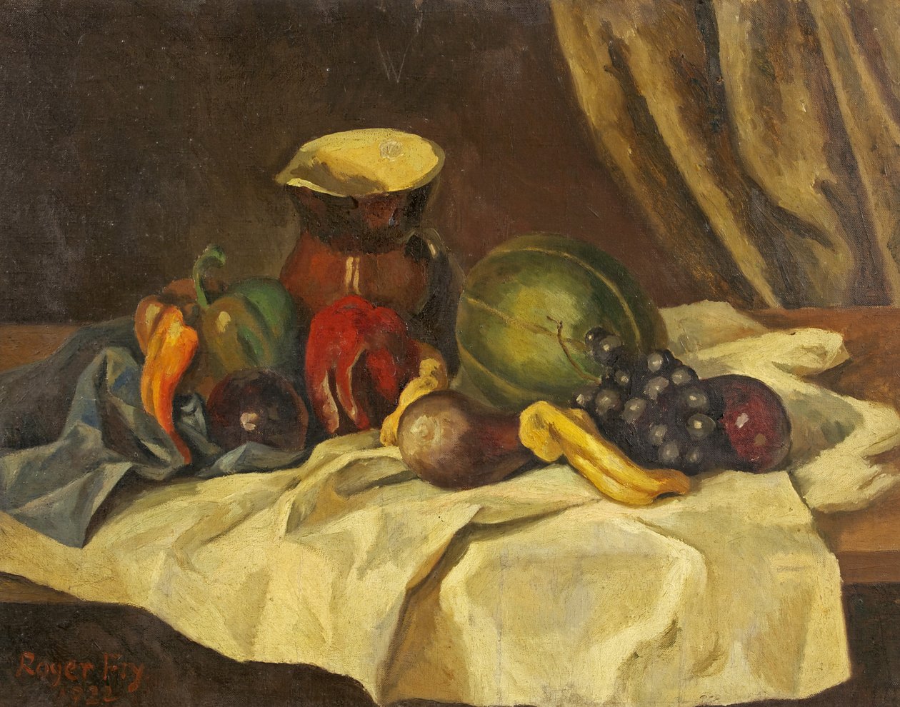 Natürmort - Sürahili Meyve by Roger Eliot Fry