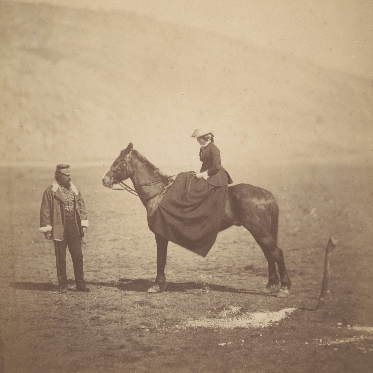 Henry Duberly ve Bayan Duberly, 1855. by Roger Fenton