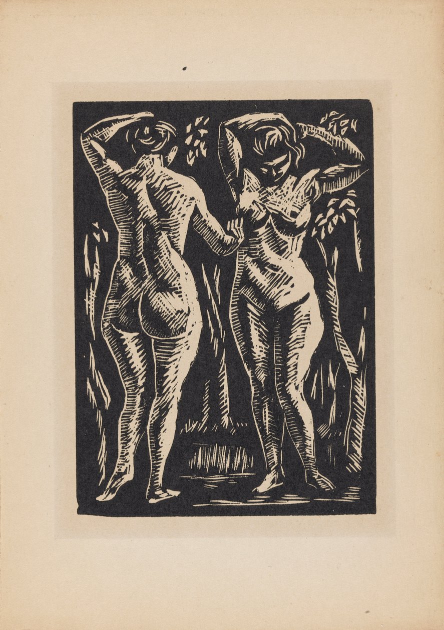 iki çıplak by Roger Fry