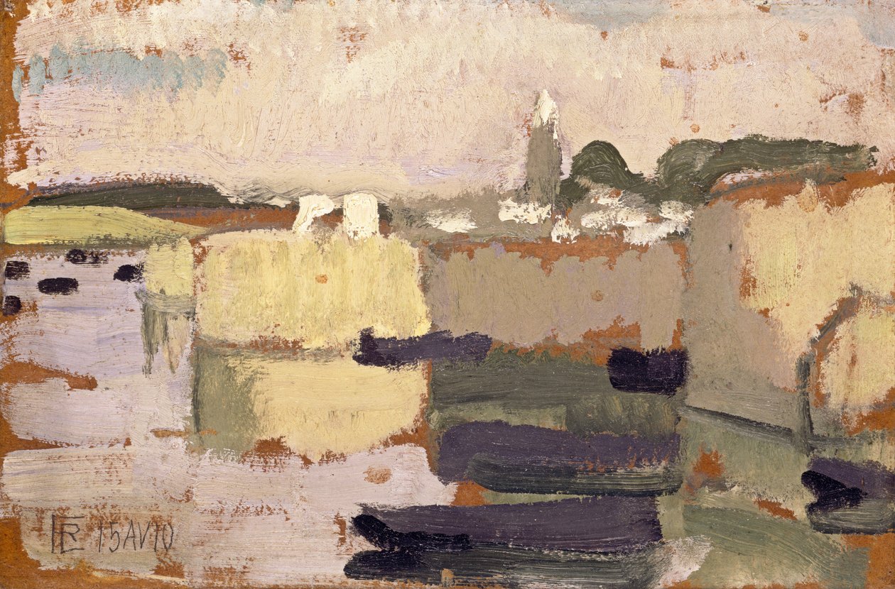 Su Kenarındaki Köy by Roger de La Fresnaye