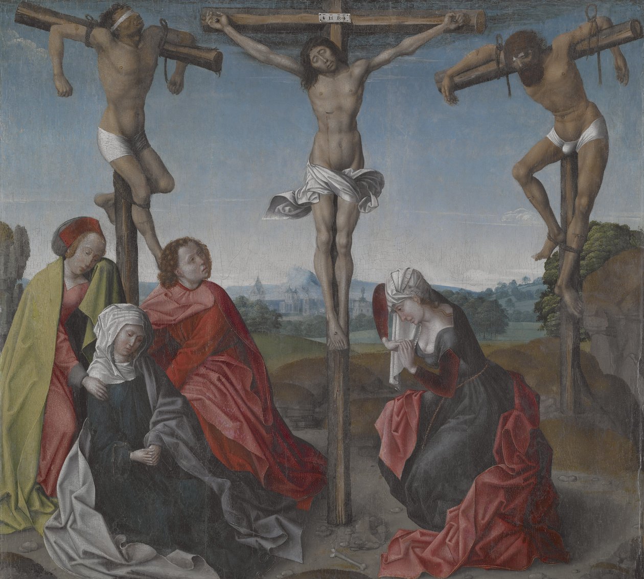 Çarmıha gerilme, c.1500 (tuval üzerine yağlı boya) by Rogier van der Weyden