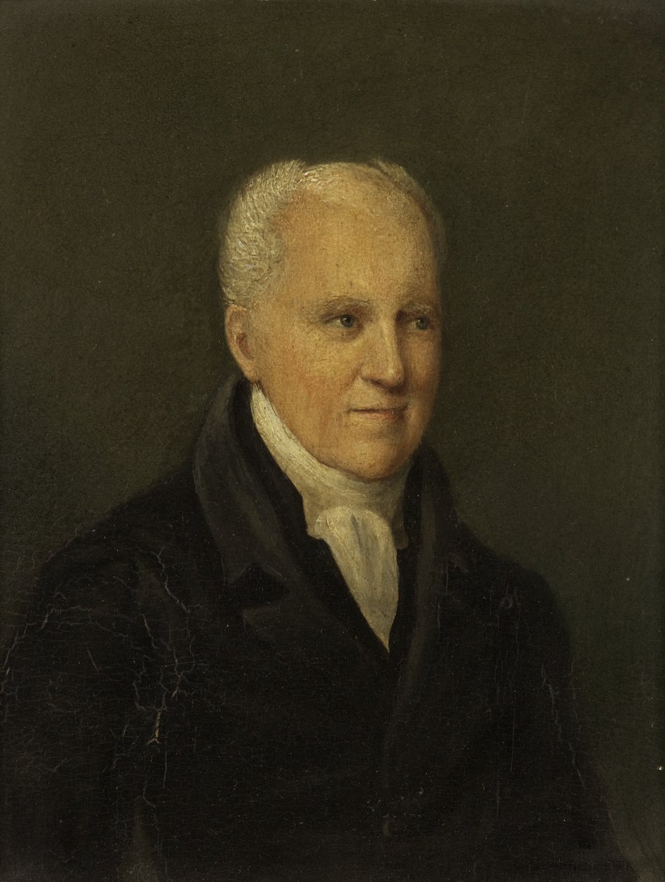 Rev. George Crabbe (panelde yağ) by Rolinda Sharples