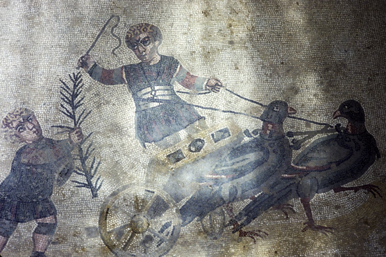 Kuş Savaşçısı (mozaik) by Roman