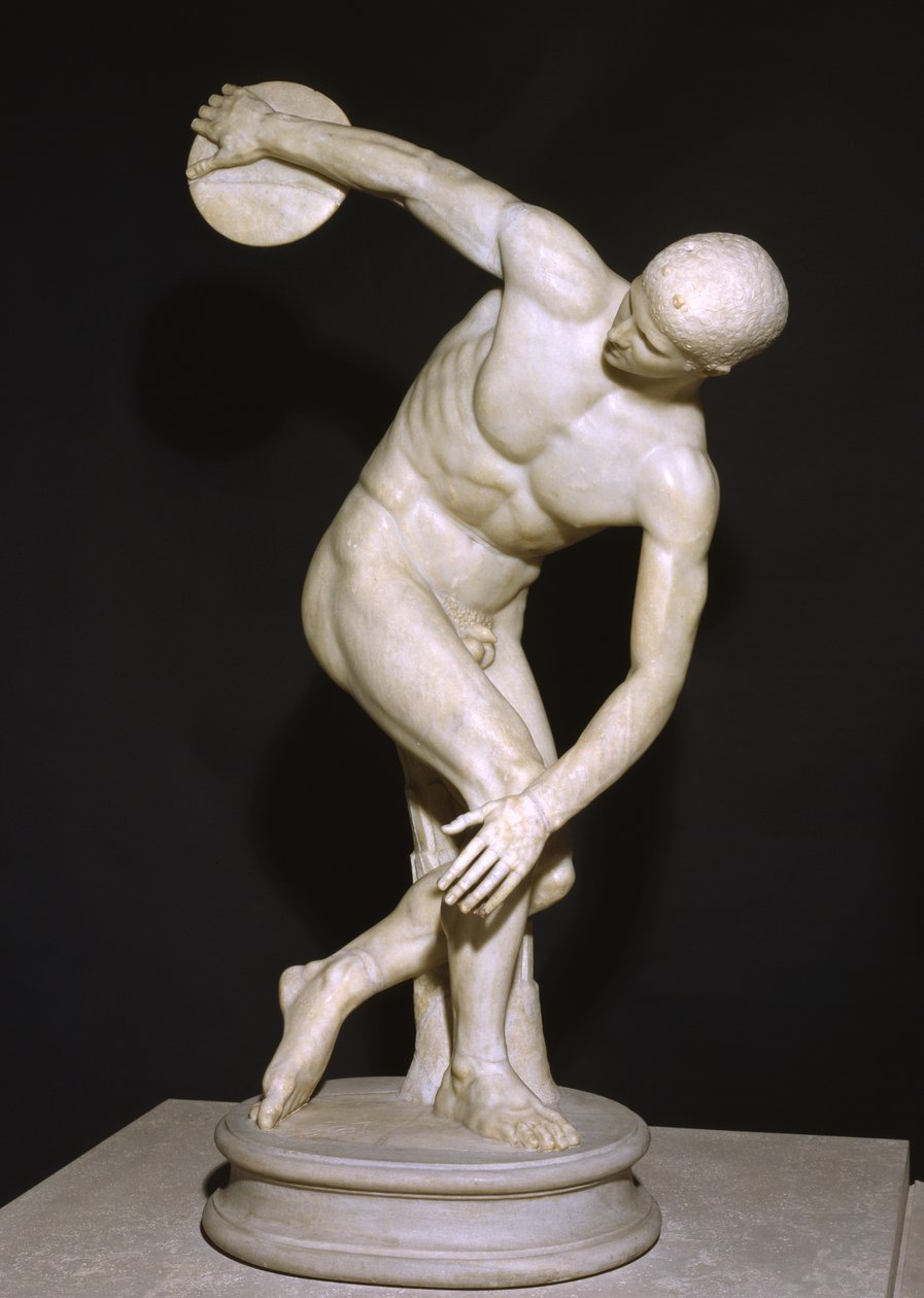 Lancellotti Discobolus (mermer) by Roman