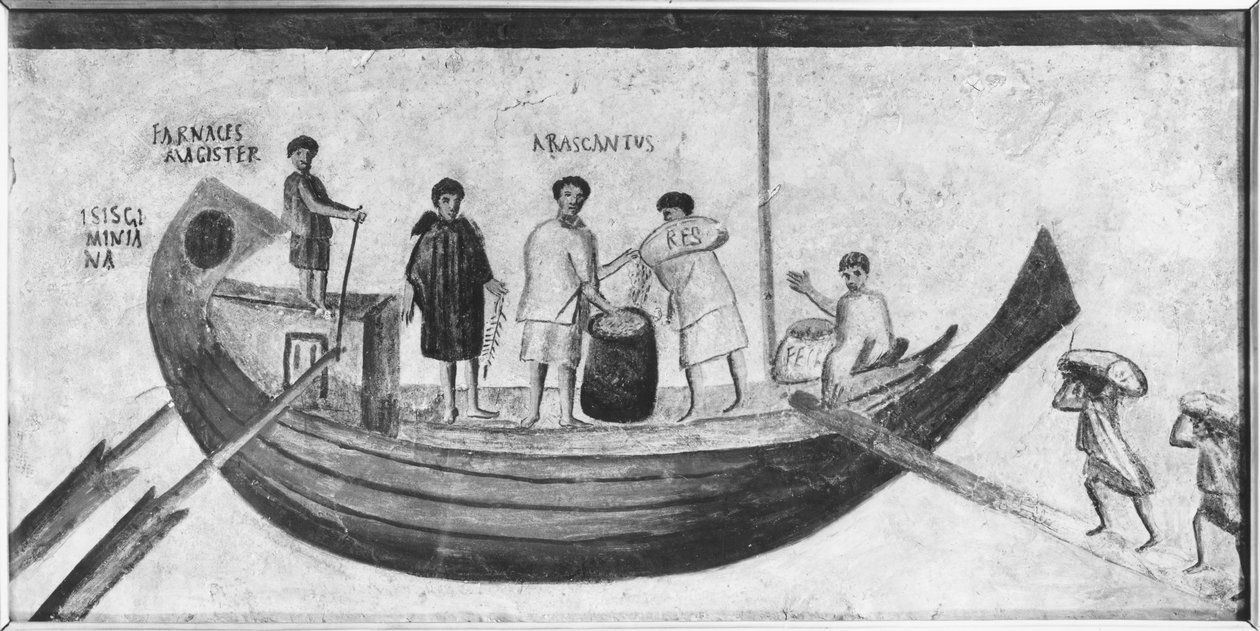 Bir ticaret gemisinin yüklenmesi by Roman Roman