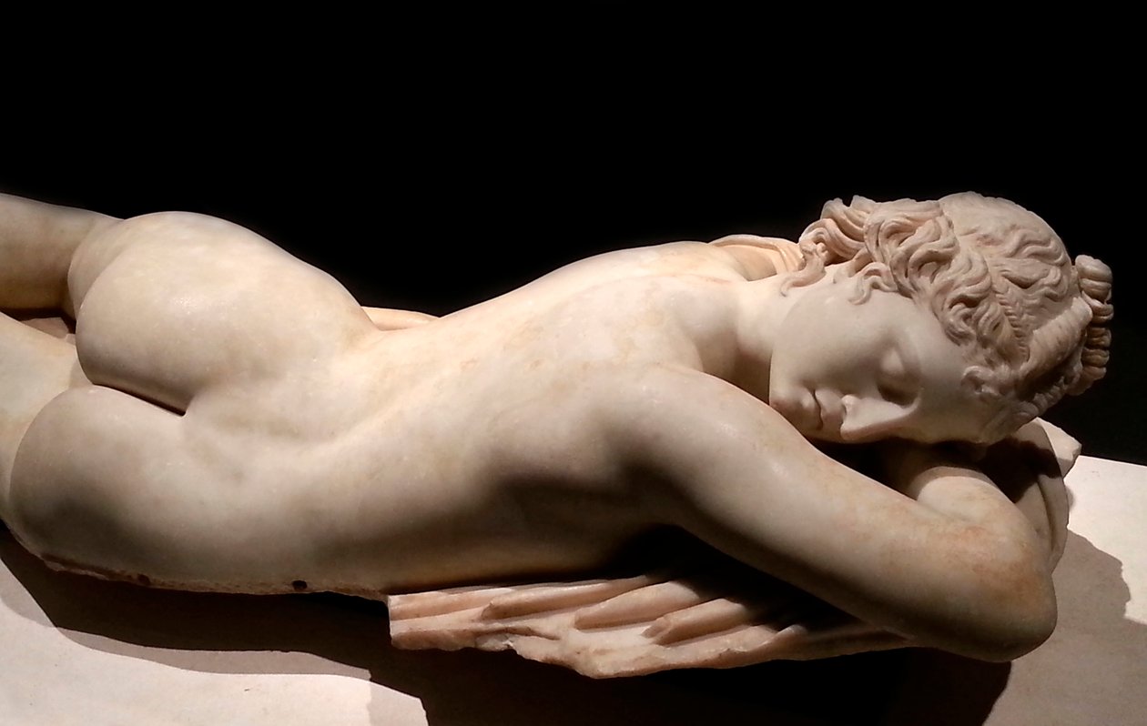Uyuyan Hermafrodit: Roma sanatı, MÖ 1. yüzyıl. by Roman
