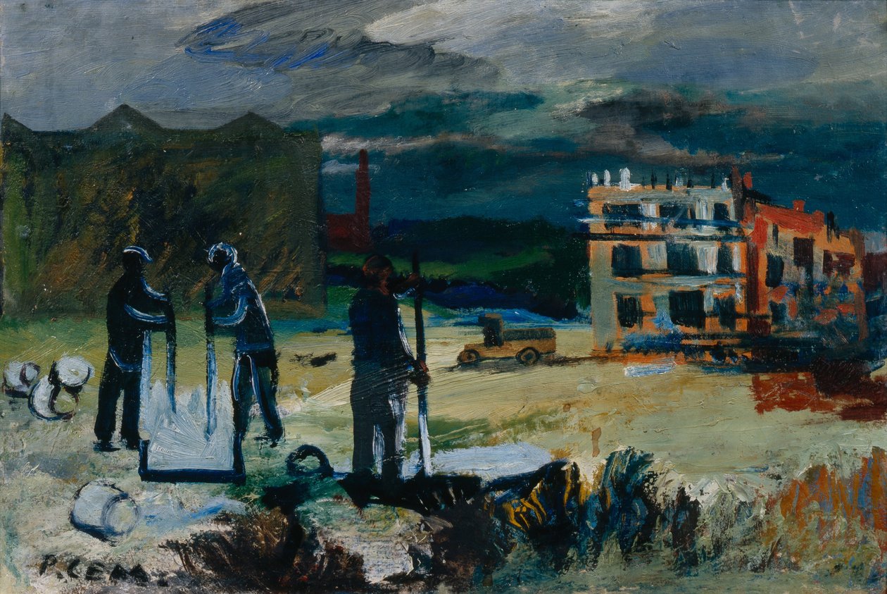 Yeni evler inşa etmek, 1933 by Roman Matveevich Semashkevich