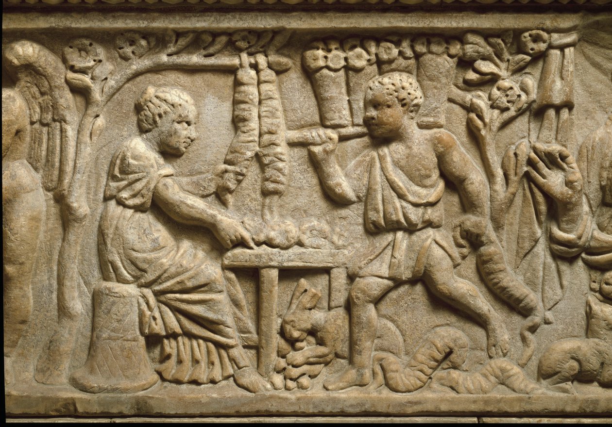 Bir kron üreticisinin temsili (kabartma) by Roman Roman