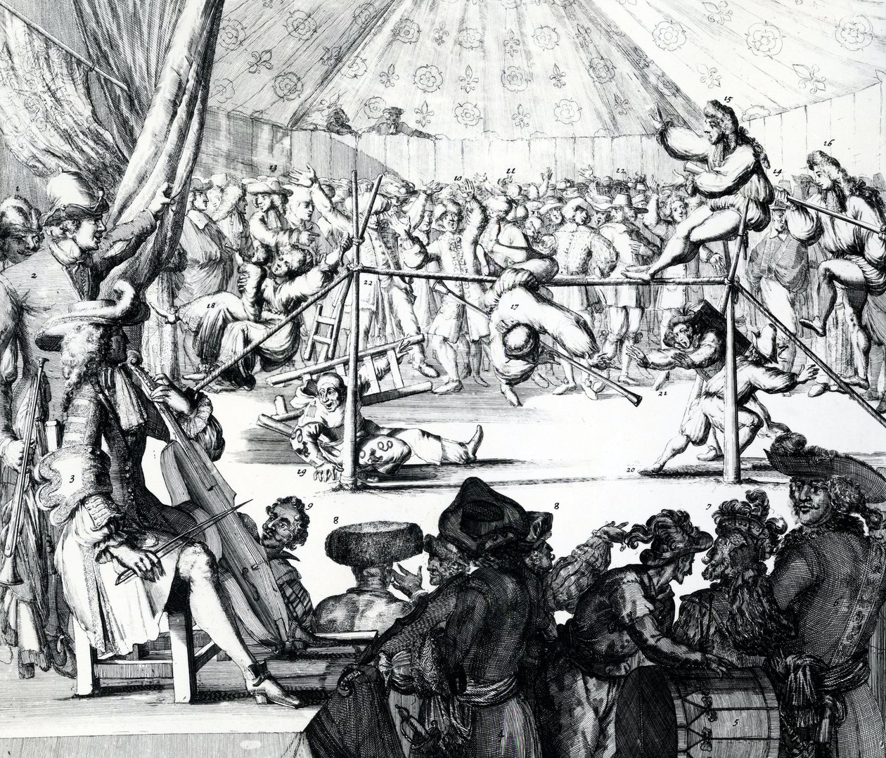 Paye qui tombe, 1697  by Romeyn de Hooghe