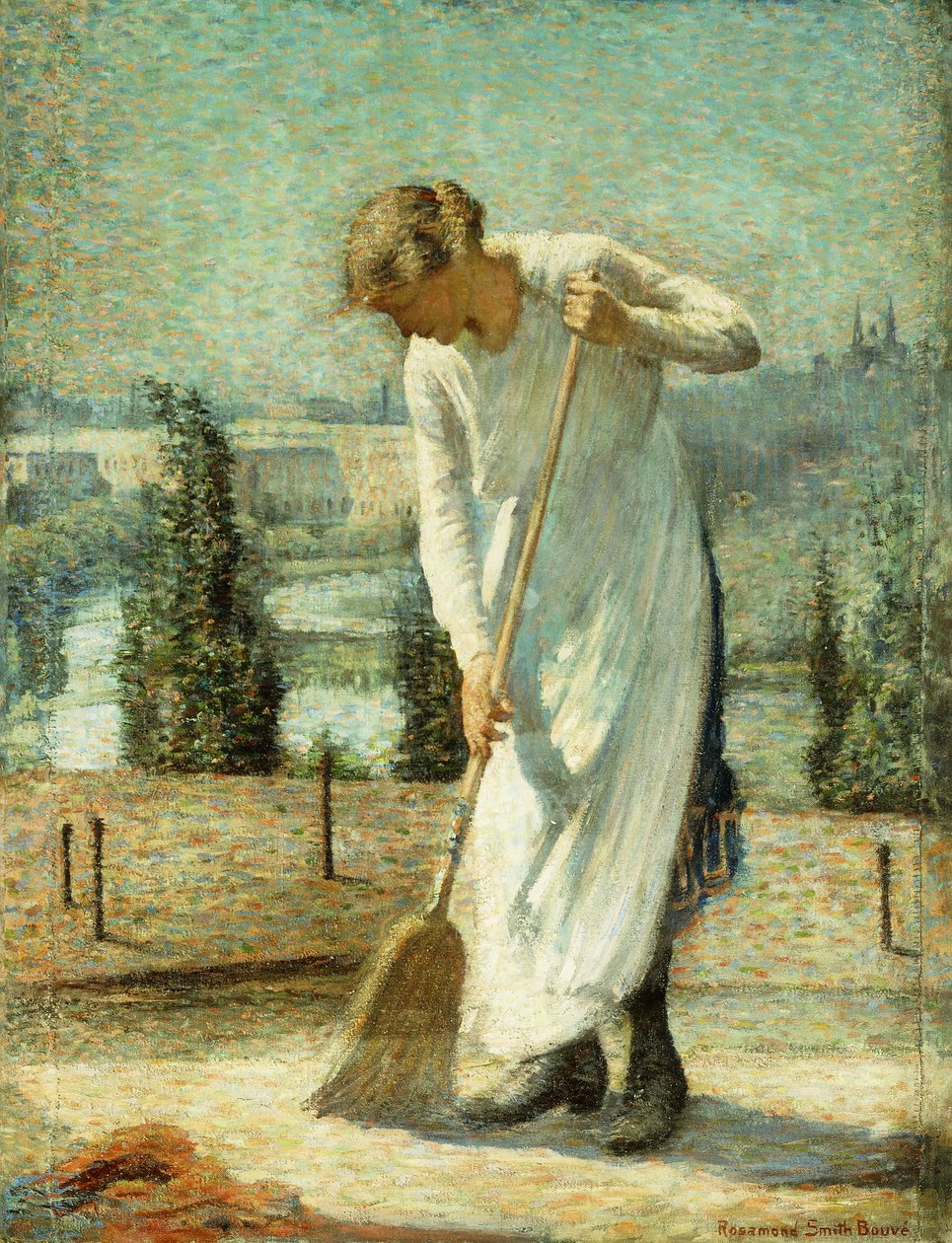 Çatıda (tuval üzerine yağlı boya) by Rosamond Smith Bouve