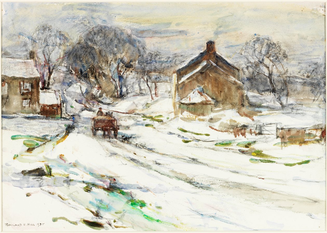 Ellerby - Kış by Rowland Henry Hill