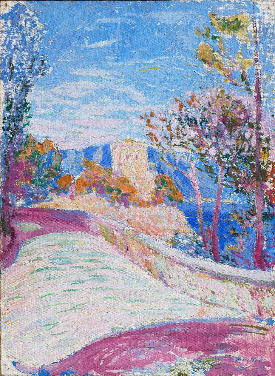 Yol ve ağaçlar, c.1915-18 by Rubaldo Merello