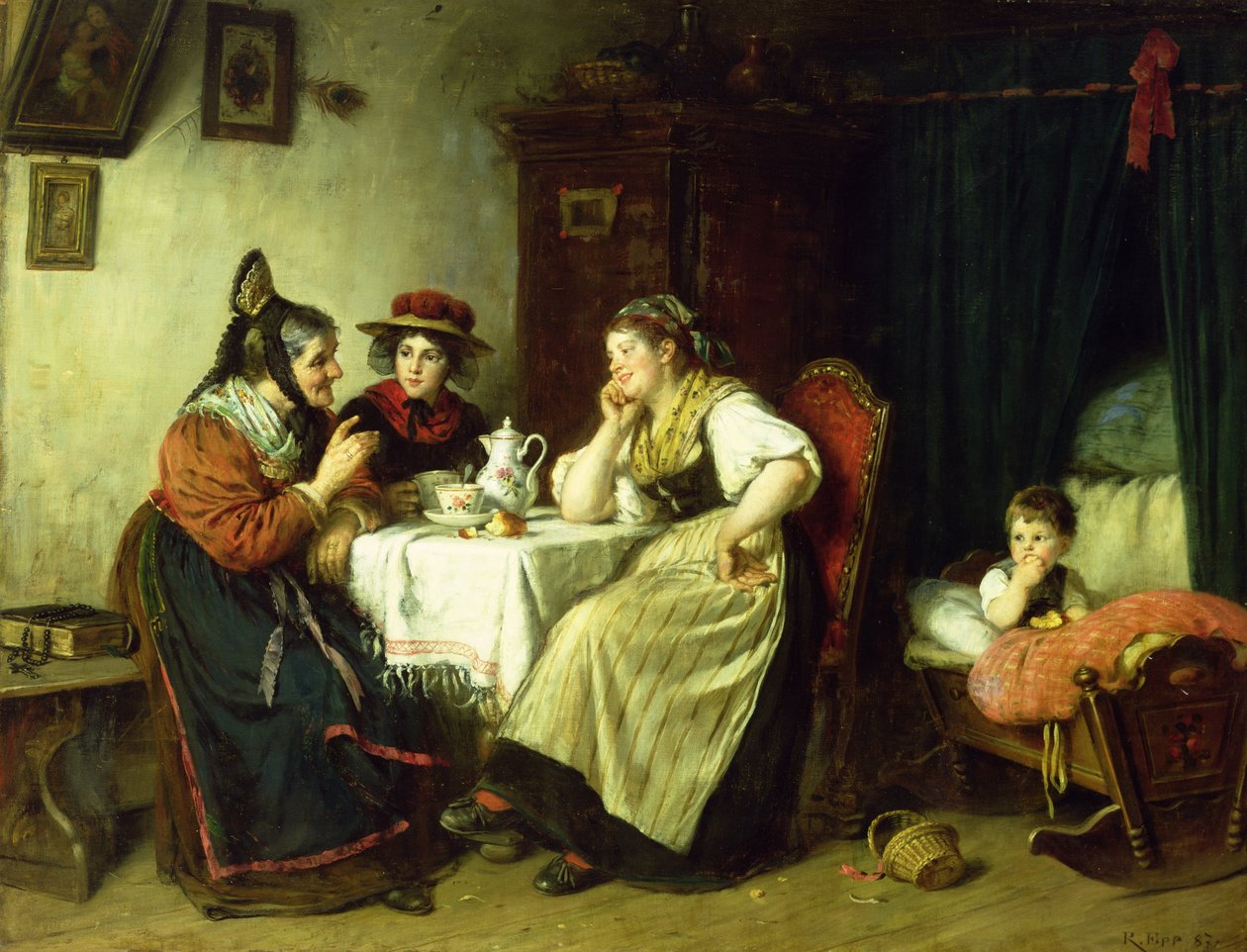 Dedikodular, 1887 by Rudolf Epp