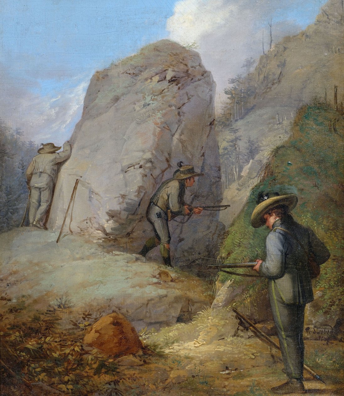 Herren Purgstall tetikte. by Rudolf Swoboda der Ältere