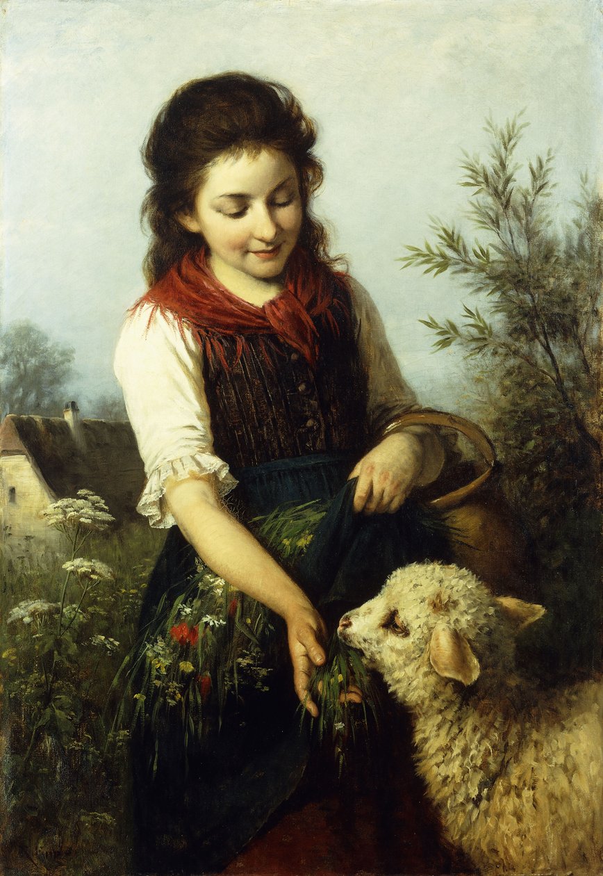 Kuzu beslemek, by Rudolf Epp