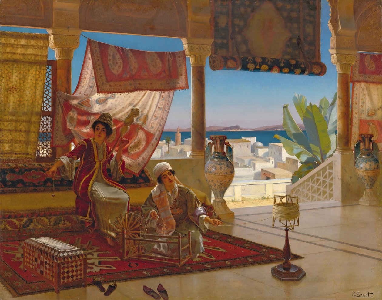 Yün İplikçiler. by Rudolphe Ernst