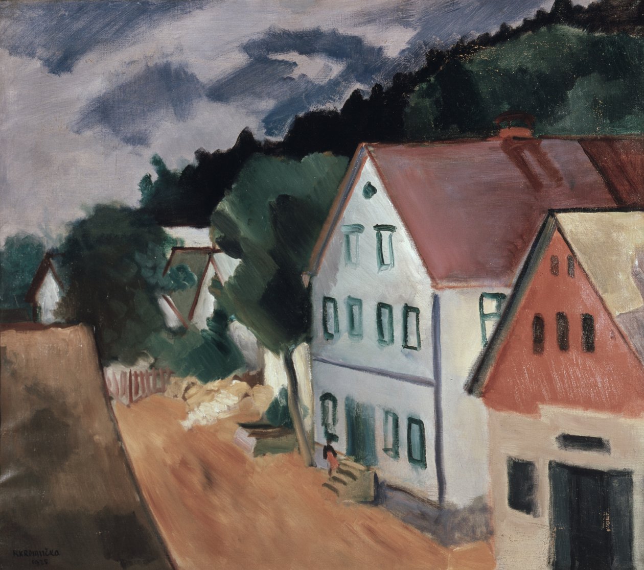 Köyde Yol by Rudolf Kremlicka