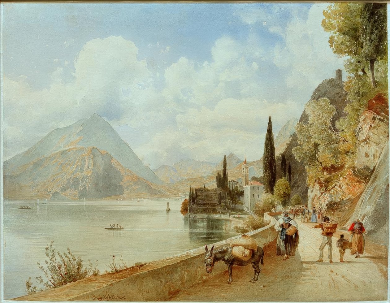 Varenna (Lombardiya, İtalya). by Rudolf von Alt