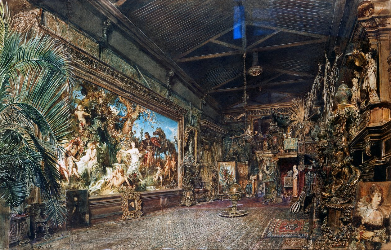 Müzayede öncesi Hans Makart