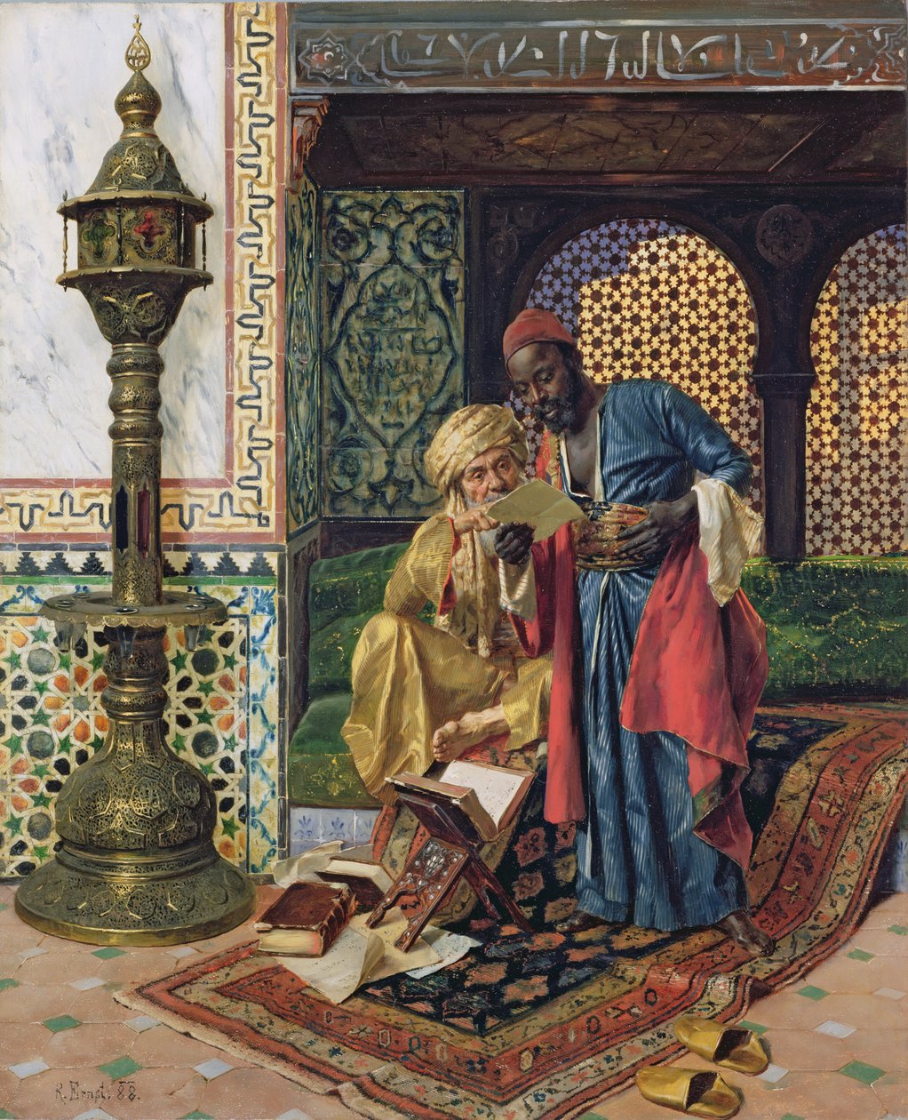Mektup, 1888 by Rudolphe Ernst