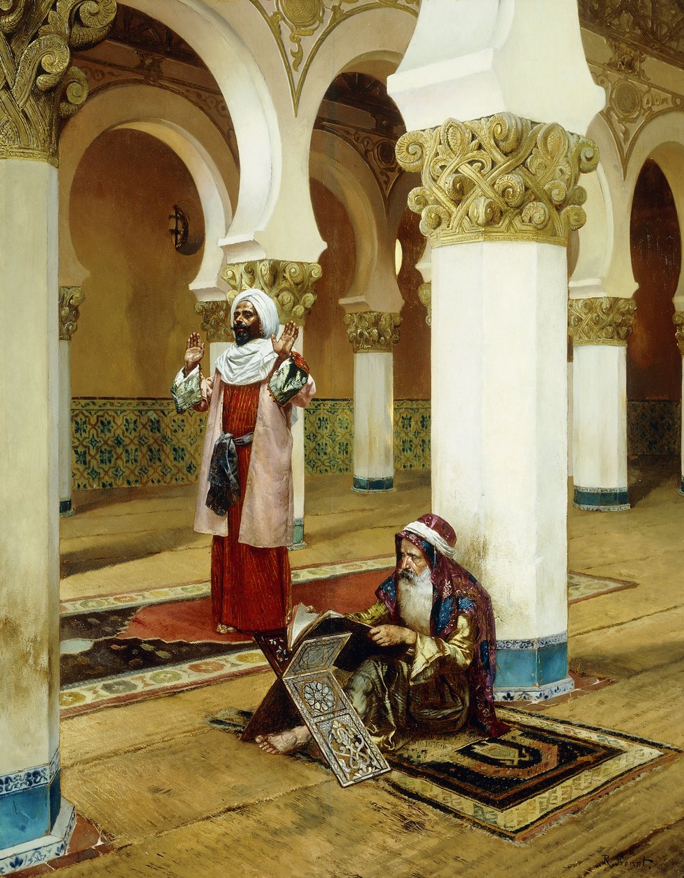 Akşam namazı, by Rudolphe Ernst