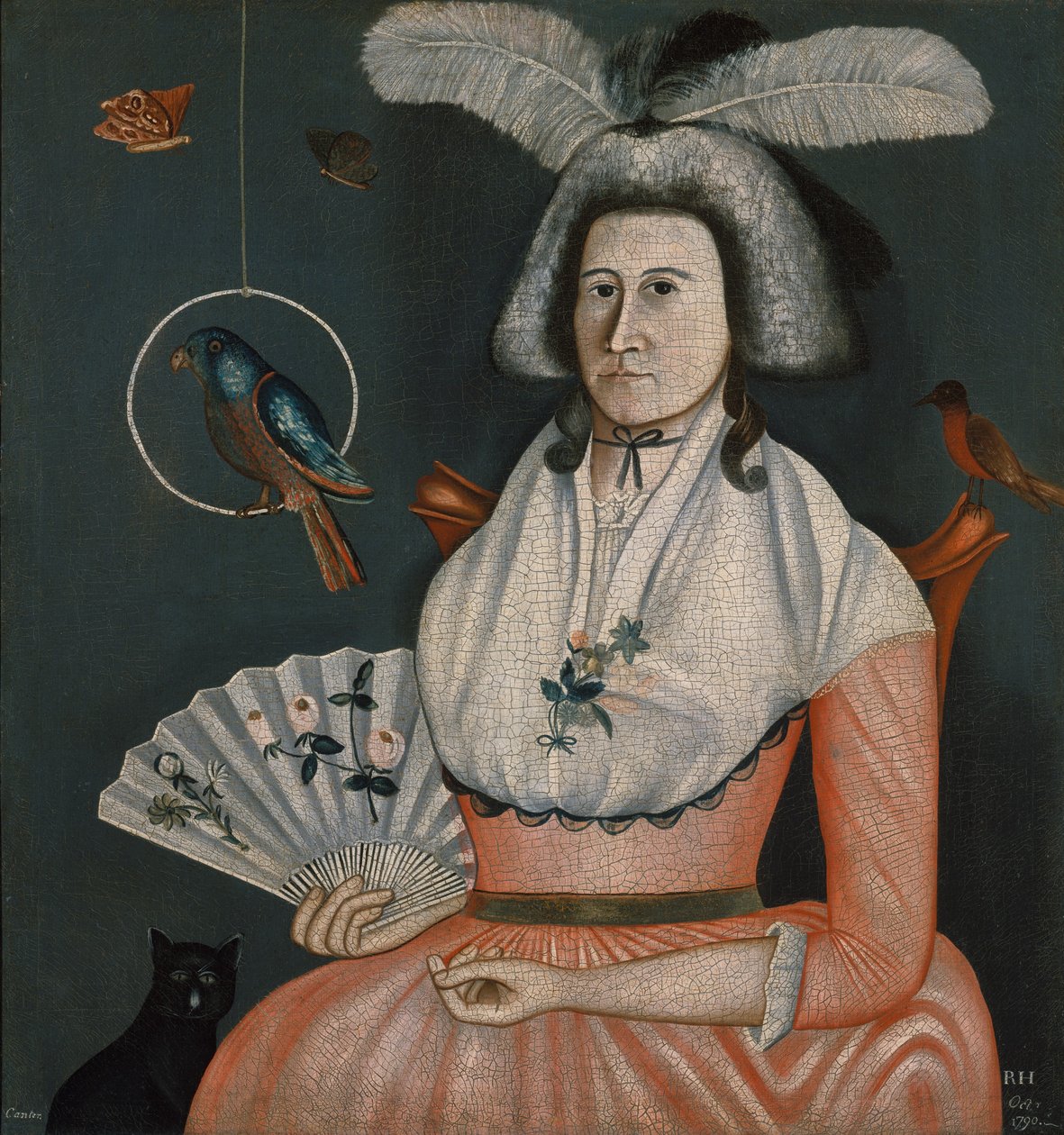 Molly Galler Fobes, 1790. by Rufus Hathaway