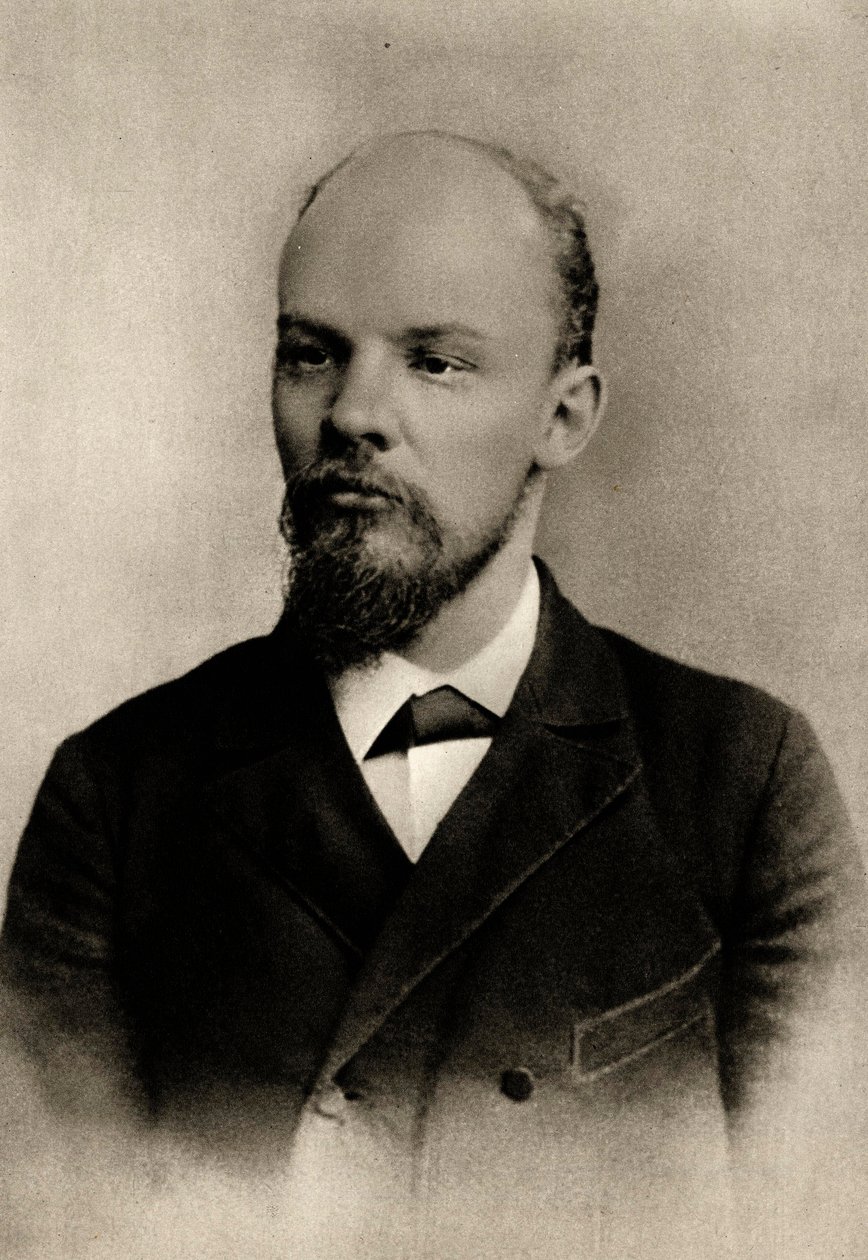 Lenin (Vladimir İlyiç Ulyanov şöyle dedi: by Russian Photographer
