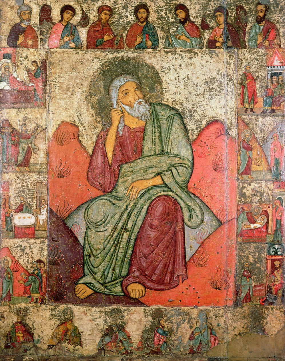 Peygamber İlyas, Pskov Okulu (panel) by Russian School
