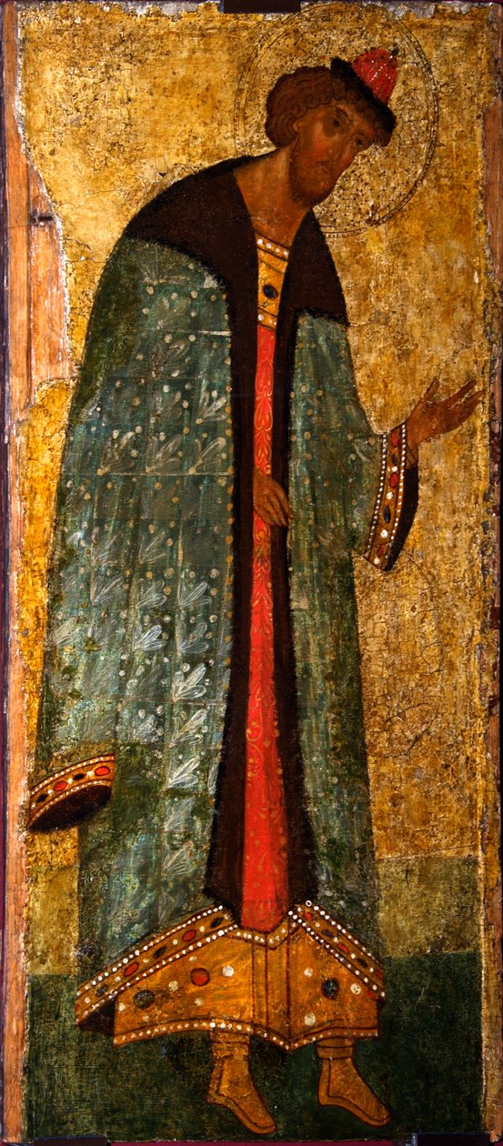 Aziz Prens Boris, 15. yüzyıl. by Russian icon.