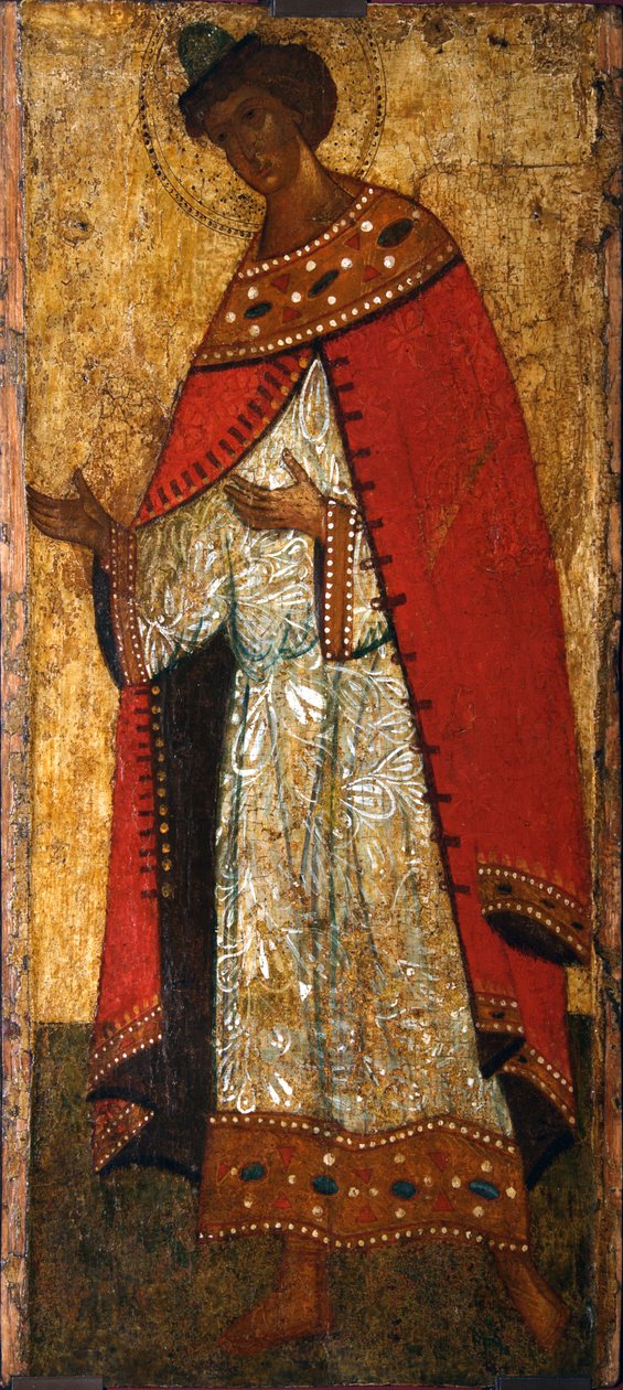 Aziz Prens Gleb, 15. yüzyıl. by Russian icon.