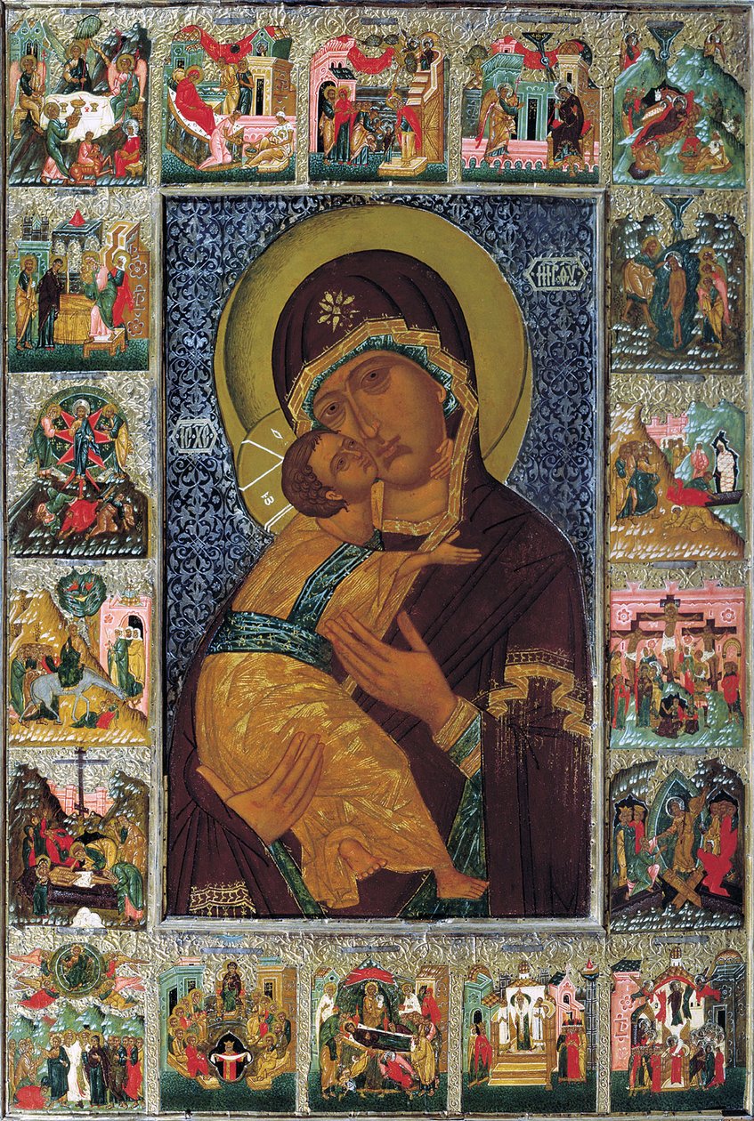 Vladimir Bakiresi, 16. yüzyıl. by Russian icon.