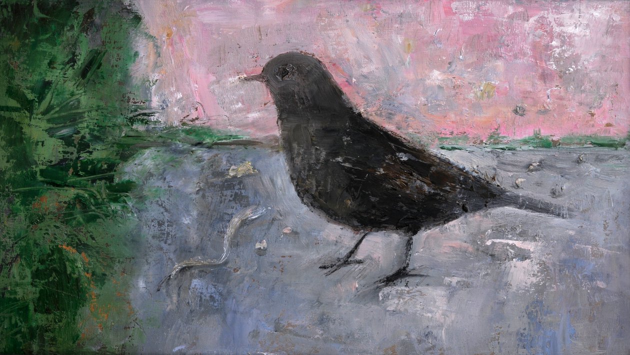 Erkenci Kuş, 2008 (tahta üzerine yağlı boya) by Ruth Addinall