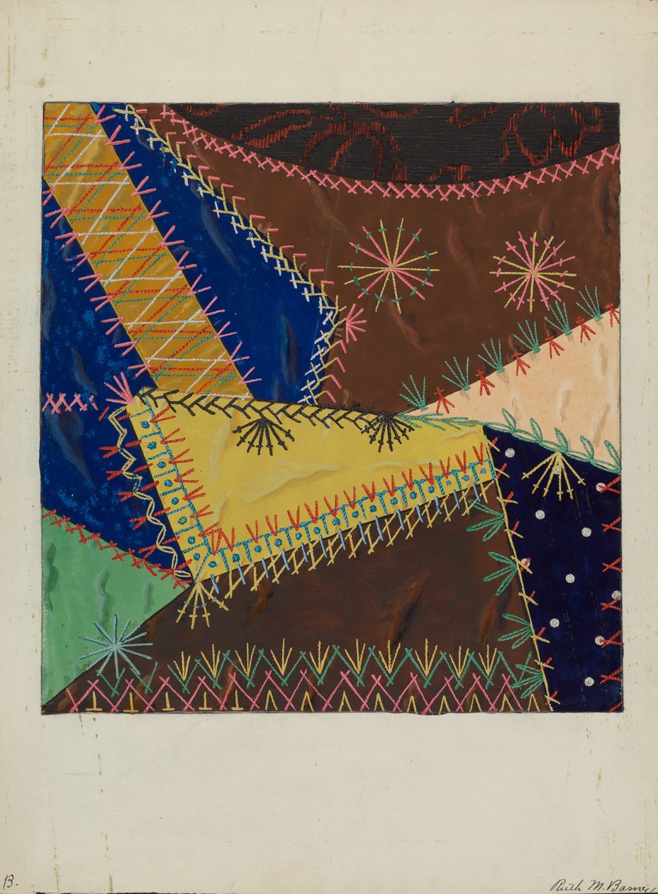Çılgın Yorgan, c. 1940. by Ruth M Barnes