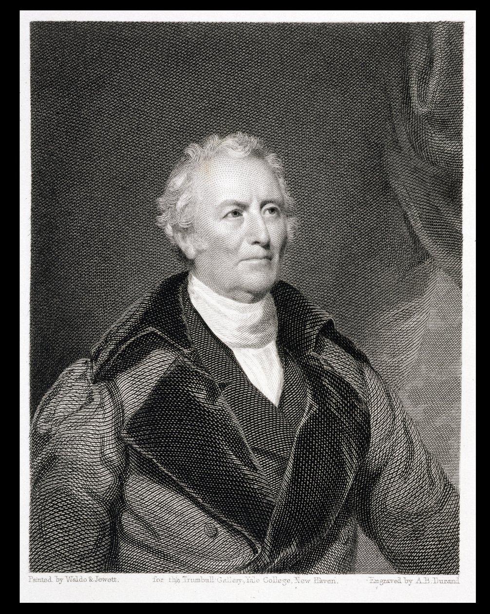 Asher Brown Durand (1796-1886) tarafından kazınmış John Trumbull (1756-1843) by S.L. and Jewitt, T.O.S. Waldo