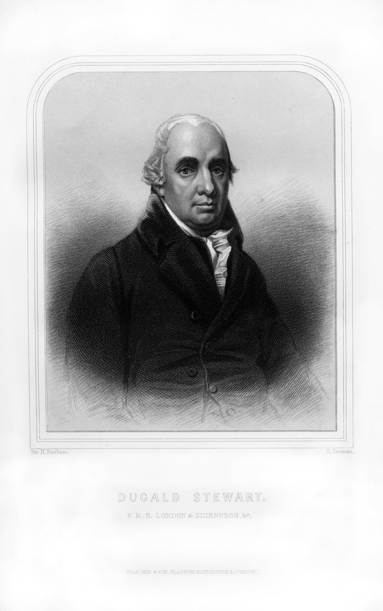 Dugald Stewart, İskoç filozof, 1870 by S. Freeman