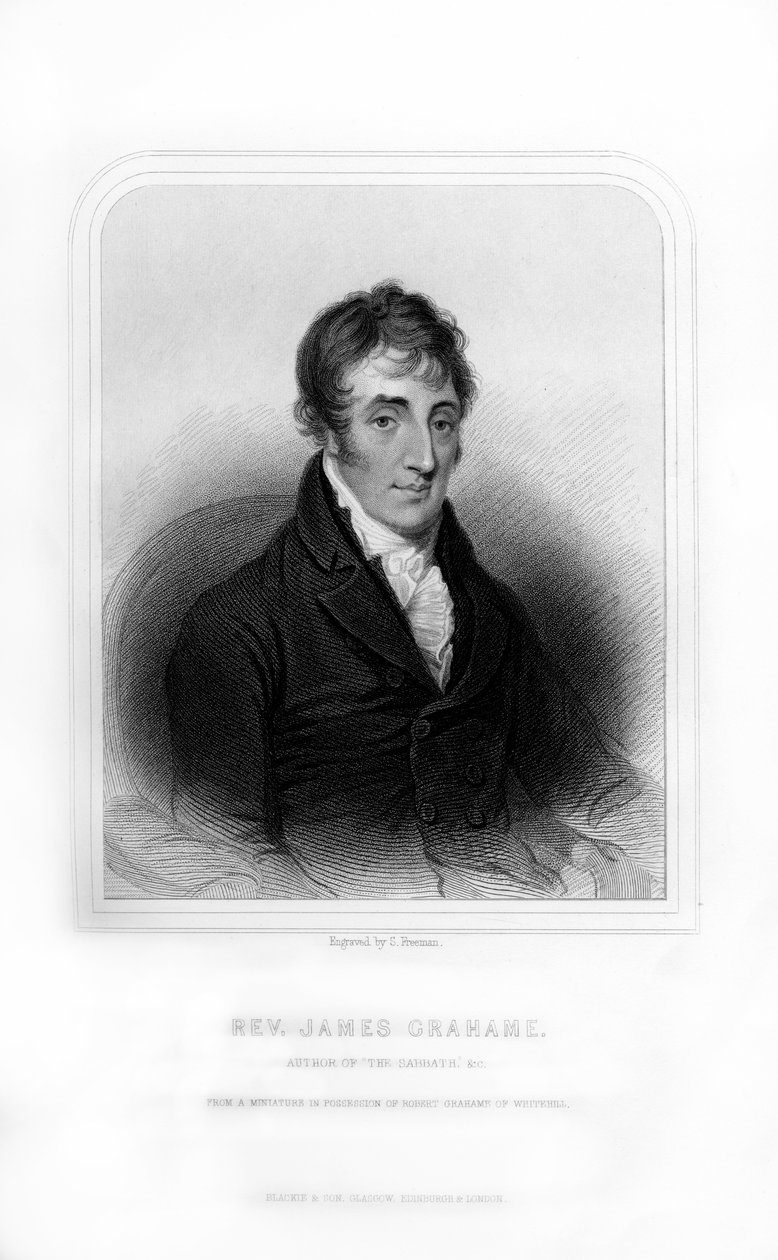 Peder James Grahame, İskoç şair, 1870. by S. Freeman