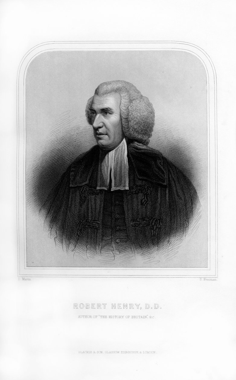 Robert Henry, İskoç tarihçi, 1870. by S. Freeman