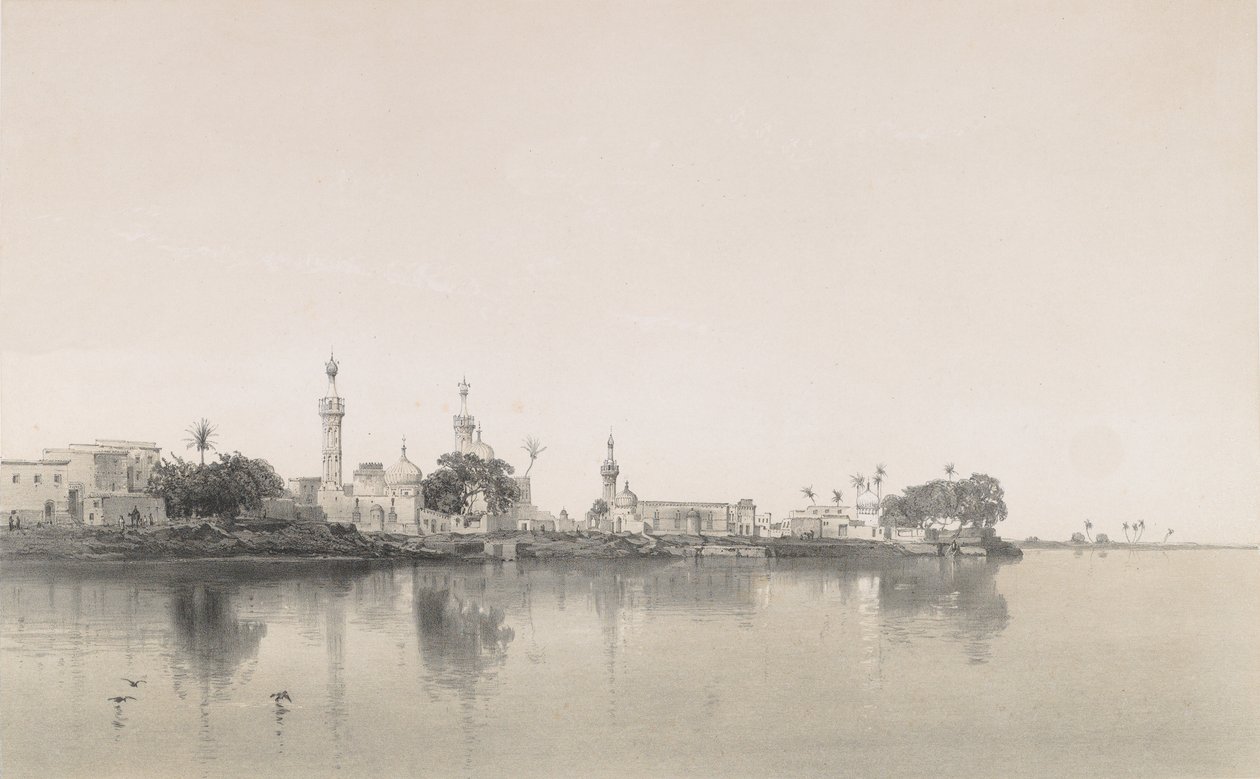 95. Fuah, Nil üzerinde, 1843. by Sabatier
