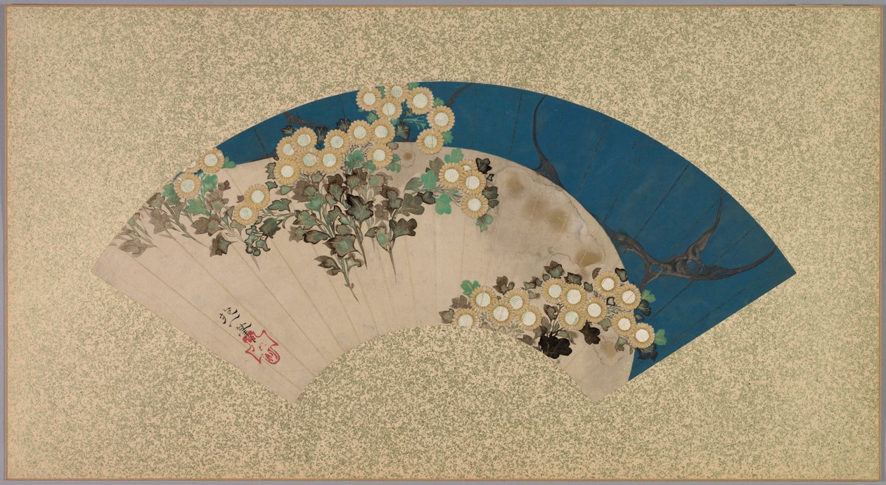 Suyun Yanındaki Krizantemler, 1761-1828. by Sakai Hoitsu