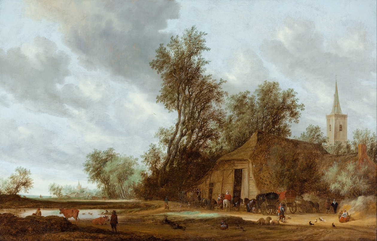 handa durma by Salomon van Ruisdael or Ruysdael