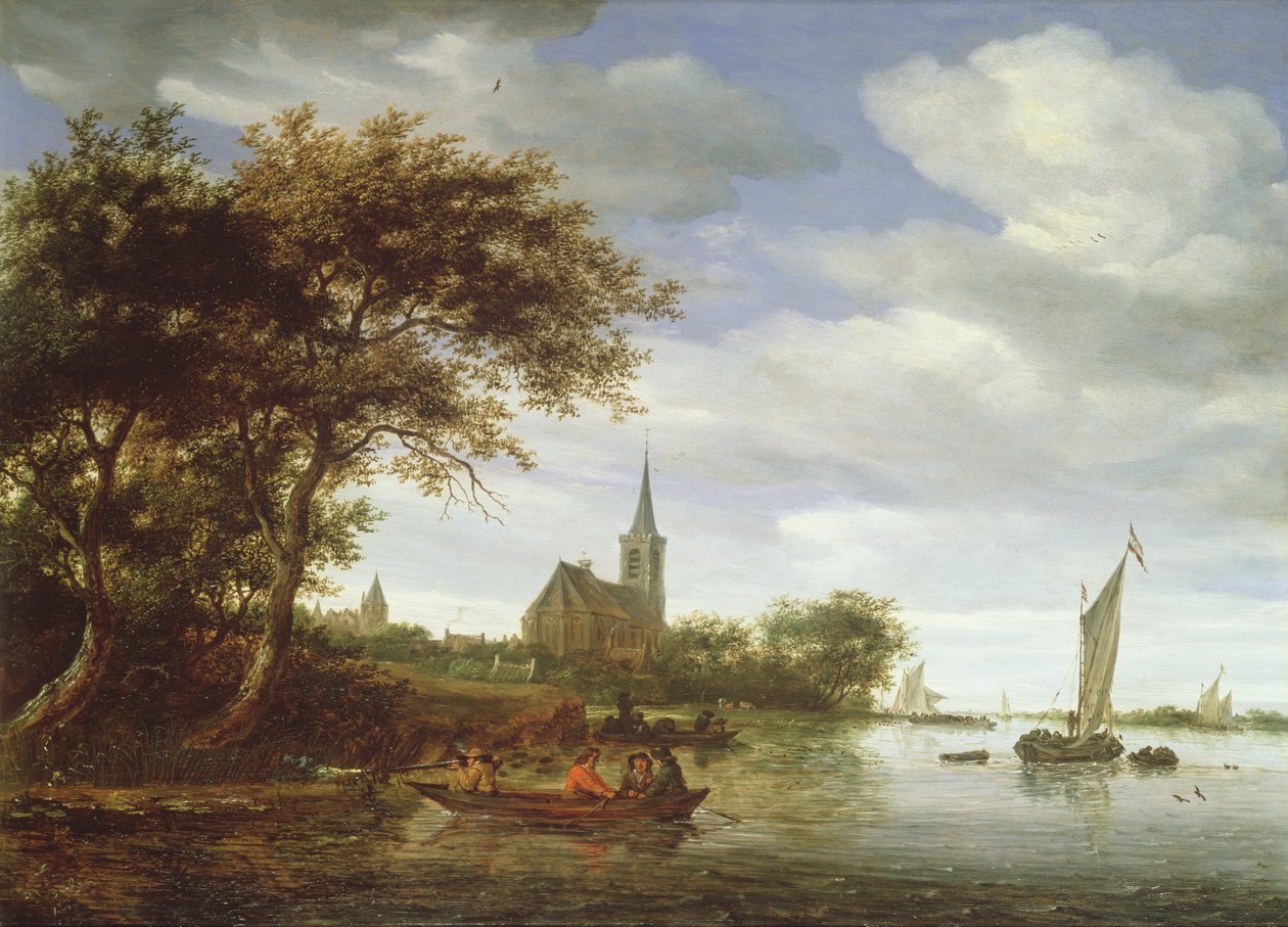 Nehir Manzarası, 1663 by Salomon van Ruisdael or Ruysdael